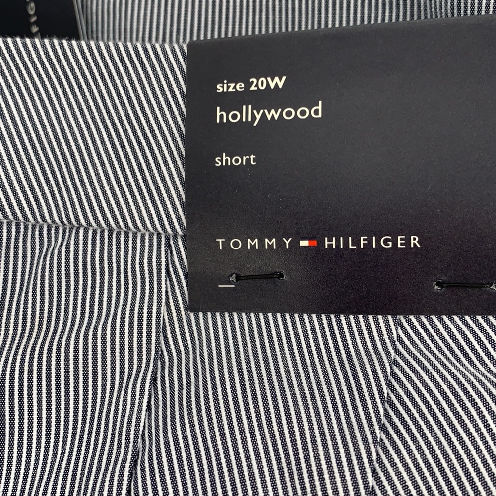NWT TOMMY HILFIGER Hollywood pinstriped Shorts 20W - Picture 3 of 5